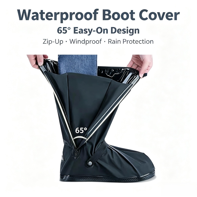 Reflective High‑Ankle Rain Boo - Cycling Commute Rain recension och pris