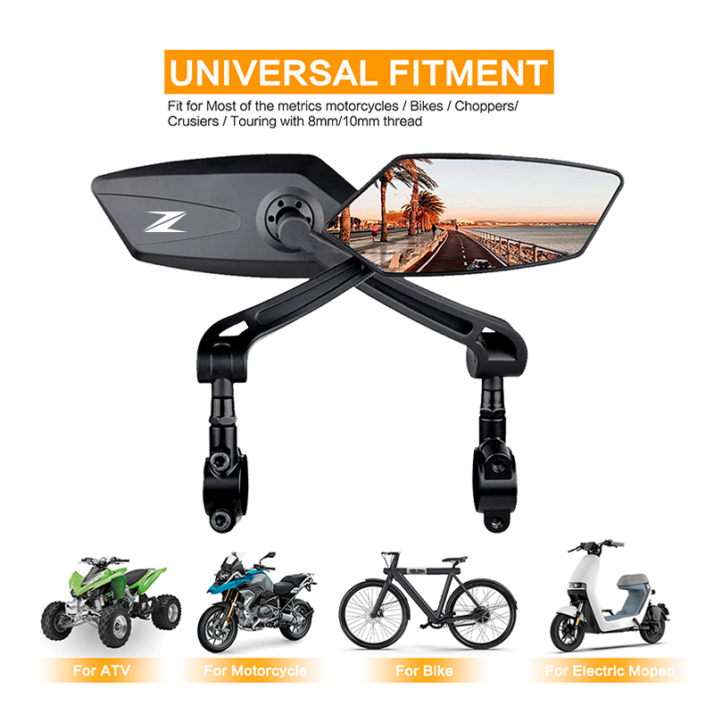 For Kawasaki Z Z900 Z1000 Zont - Mirror Handlebar Convex recension och pris