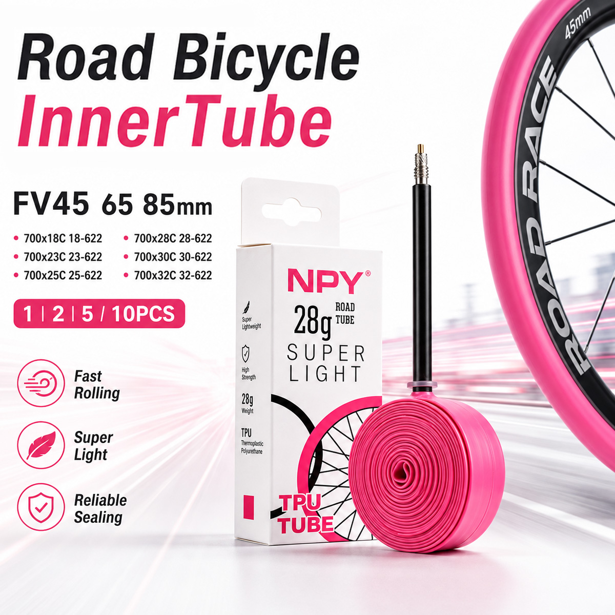 Road Bicycle Inner Tube Tire T - Cycling Commute Training recension och pris