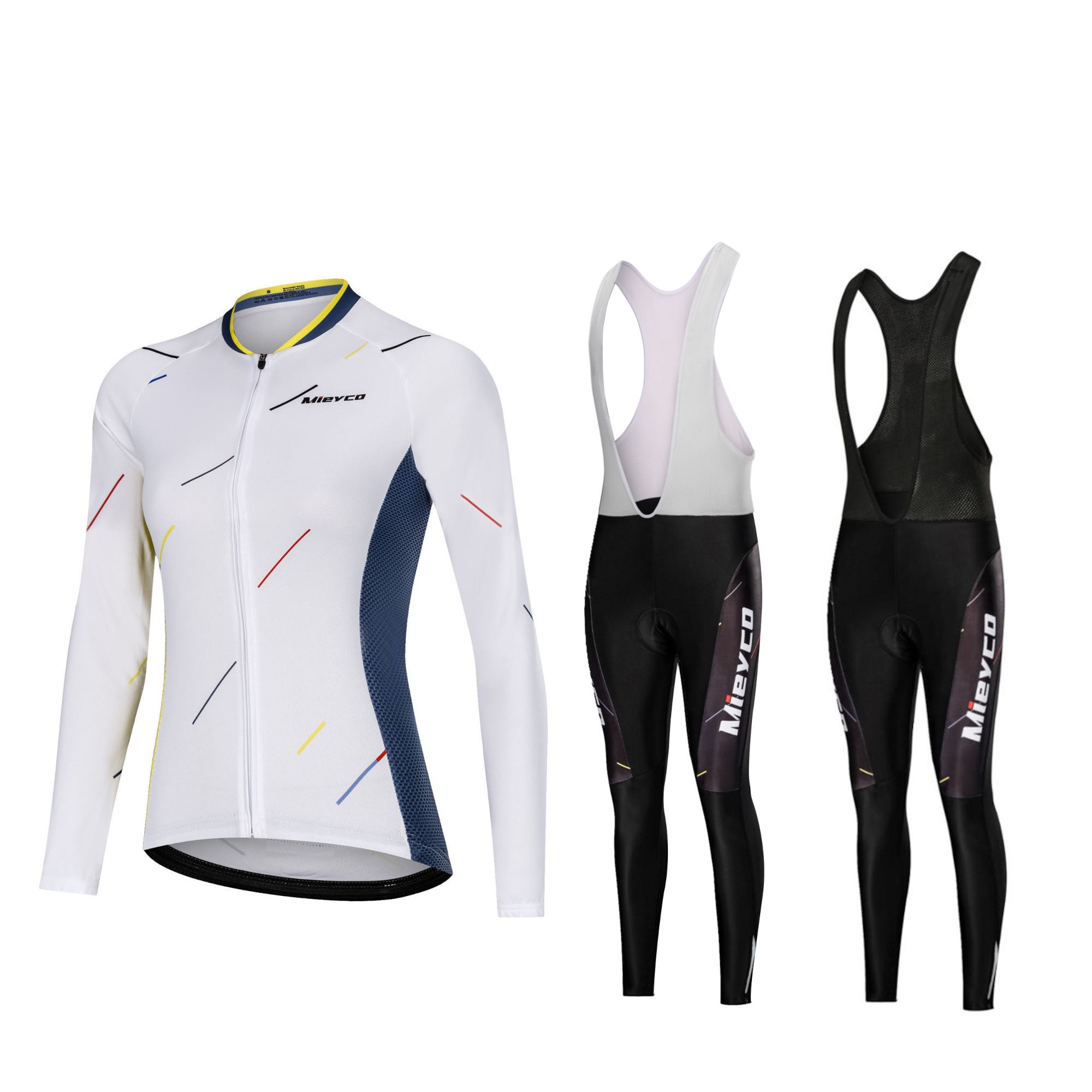 White With Colorful Stripes Wo - Cycling Commute Training recension och pris