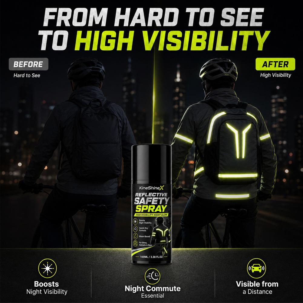 Night Reflective Safety Spray  - Commute Cycling Helmet recension och pris