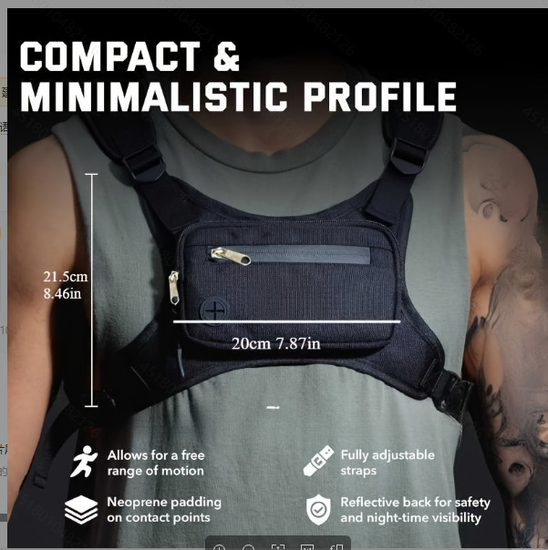 Outdoor Chest Rig Bag Lightwei - Cycling Commute Training recension och pris