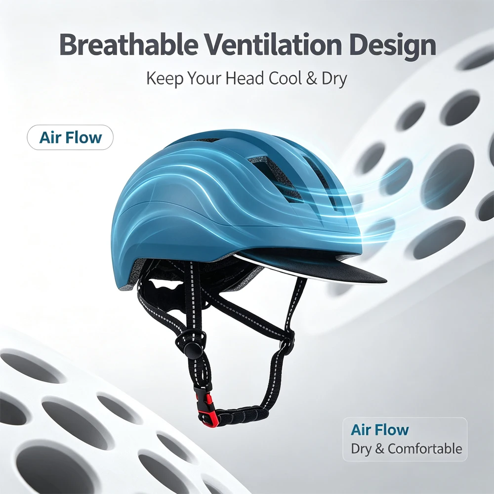 Adult Adjustable Bike Helmet,  - Commute Cycling Helmet recension och pris
